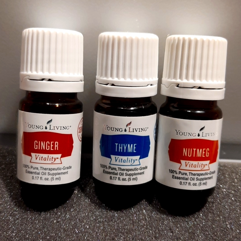 Young Living Essential Oil Set Ginger, Thyme, Nutmeg